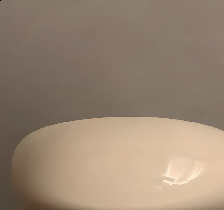 A travertine bowl