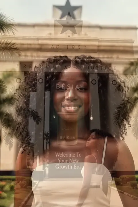 The Follicle Fuel Hair Growth Oil campaign at the Black Star Gate, Accra
